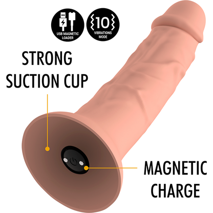 MYTHOLOGIE - ASHER ORIGINAL DILDO S - VIBRATEUR COMPATIBLE AVEC LA TECHNOLOGIE SANS FIL WATCHME