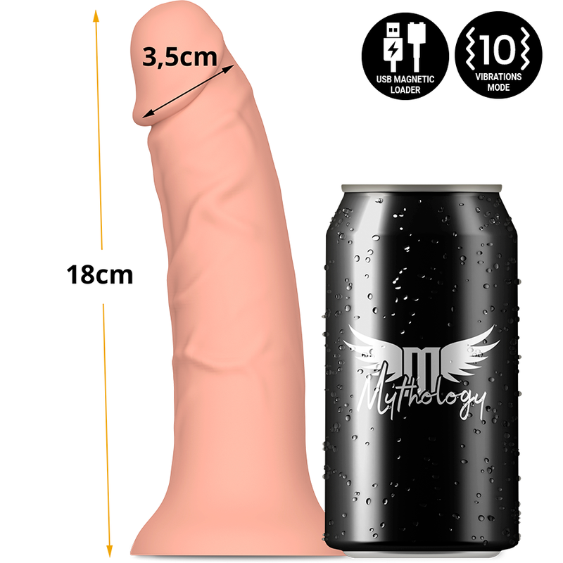 MYTHOLOGIE - ASHER ORIGINAL DILDO S - VIBRATEUR COMPATIBLE AVEC LA TECHNOLOGIE SANS FIL WATCHME