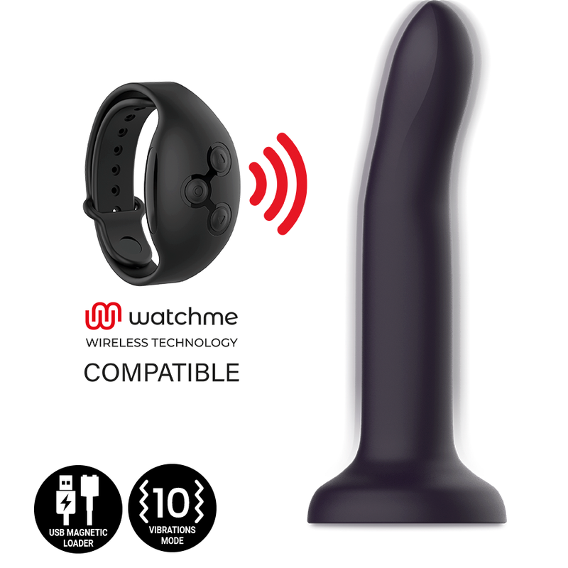 MITOLOGÍA - DUMAN MYSTIC DILDO M - VIBRADOR COMPATIBLE CON LA TECNOLOGÍA INALÁMBRICA WATCHME