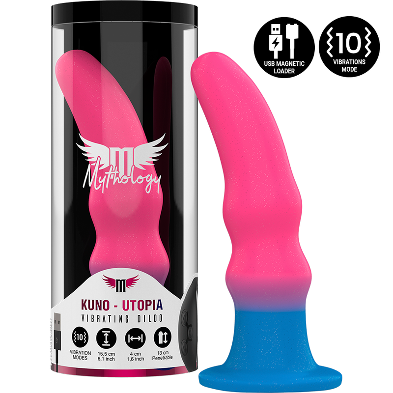 MYTHOLOGIE - KUNO UTOPIA DILDO M - VIBRATEUR COMPATIBLE AVEC LA TECHNOLOGIE SANS FIL WATCHME