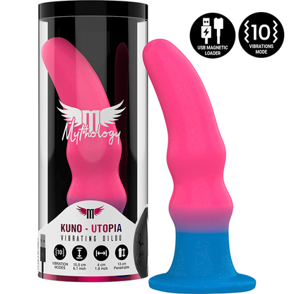 MYTHOLOGIE - KUNO UTOPIA DILDO M - VIBRATEUR COMPATIBLE AVEC LA TECHNOLOGIE SANS FIL WATCHME