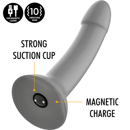 MITOLOGÍA - DILDO MAJESTIC RUNE S - VIBRADOR WATCHME TECNOLOGÍA INALÁMBRICA COMPATIBLE