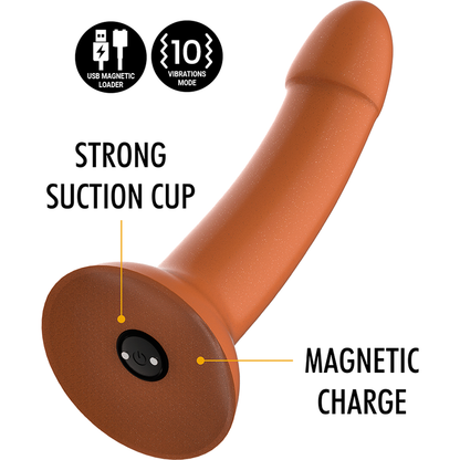 MYTHOLOGY - RUNE ROYAL DILDO M - VIBRATEUR COMPATIBLE AVEC LA TECHNOLOGIE SANS FIL WATCHME