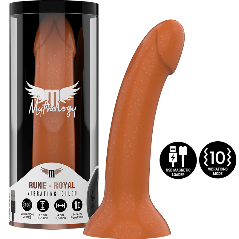 MYTHOLOGY - RUNE ROYAL DILDO M - VIBRATEUR COMPATIBLE AVEC LA TECHNOLOGIE SANS FIL WATCHME