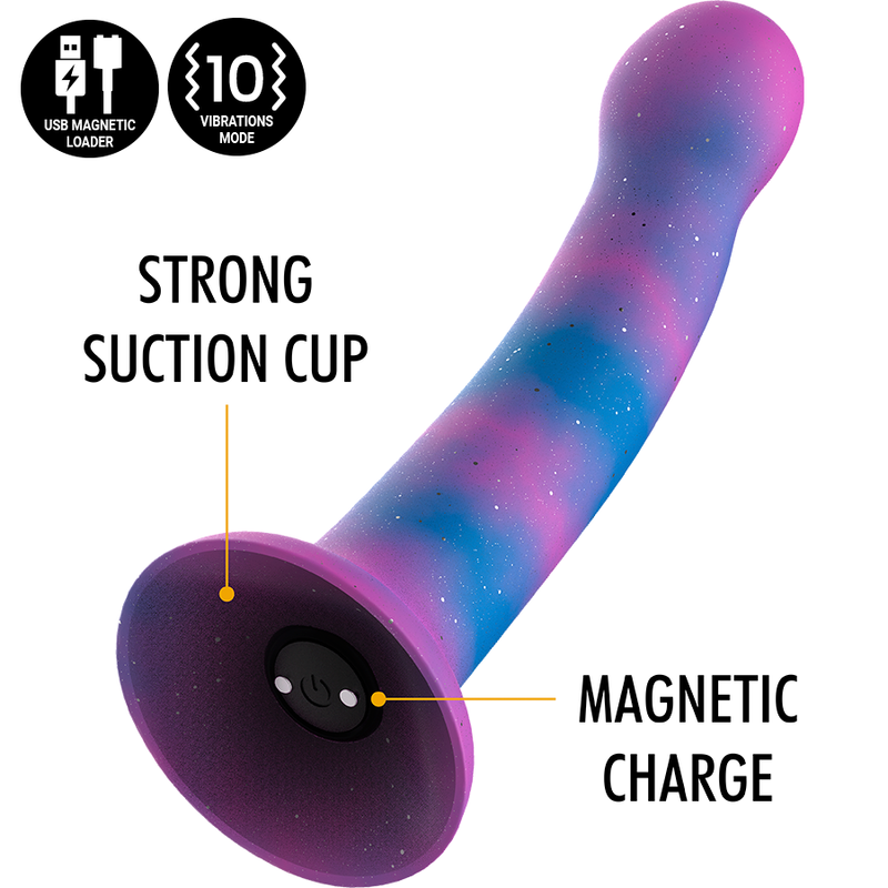 MYTHOLOGIE - DION GALACTIC DILDO S - VIBRATEUR COMPATIBLE AVEC LA TECHNOLOGIE SANS FIL WATCHME