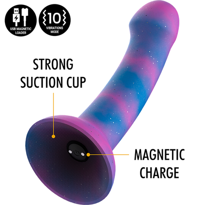 MYTHOLOGIE - DION GALACTIC DILDO M - VIBRATEUR COMPATIBLE AVEC LA TECHNOLOGIE SANS FIL WATCHME