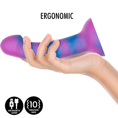 MYTHOLOGIE - DION GALACTIC DILDO M - VIBRATEUR COMPATIBLE AVEC LA TECHNOLOGIE SANS FIL WATCHME