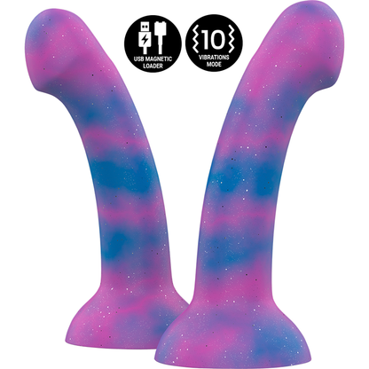 MYTHOLOGIE - DION GALACTIC DILDO M - VIBRATEUR COMPATIBLE AVEC LA TECHNOLOGIE SANS FIL WATCHME
