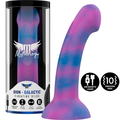 MYTHOLOGIE - DION GALACTIC DILDO M - VIBRATEUR COMPATIBLE AVEC LA TECHNOLOGIE SANS FIL WATCHME
