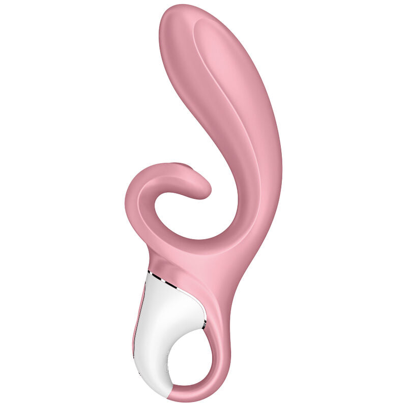 SATISFYER - APPLI VIBRATEUR HUG ME RABBIT ROSE