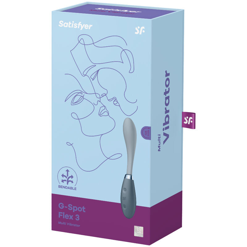 SATISFYER - G-SPOT FLEX 3 MULTI VIBRATOR GREY