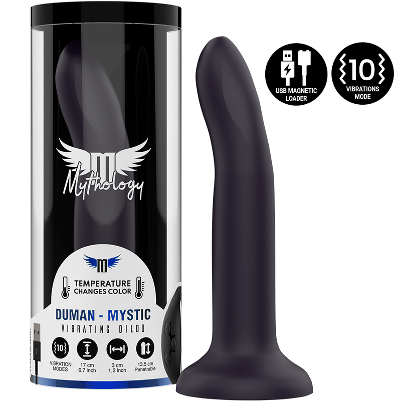 MYTHOLOGIE - DUMAN MYSTIC DILDO M - VIBRATEUR COMPATIBLE AVEC LA TECHNOLOGIE SANS FIL WATCHME