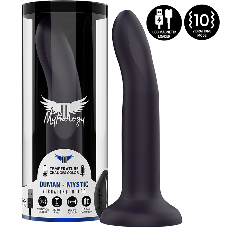 MITOLOGÍA - DUMAN MYSTIC DILDO L - VIBRADOR COMPATIBLE CON LA TECNOLOGÍA INALÁMBRICA WATCHME