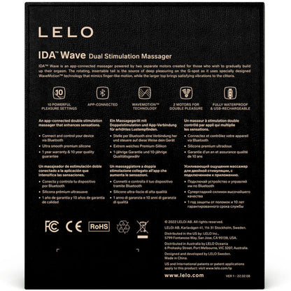 LELO - MASSEUR POUR COUPLE IDA WAVE CORAIL