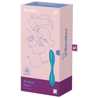 SATISFYER - G-SPOT FLEX 1 MULTI VIBRATEUR BLEU