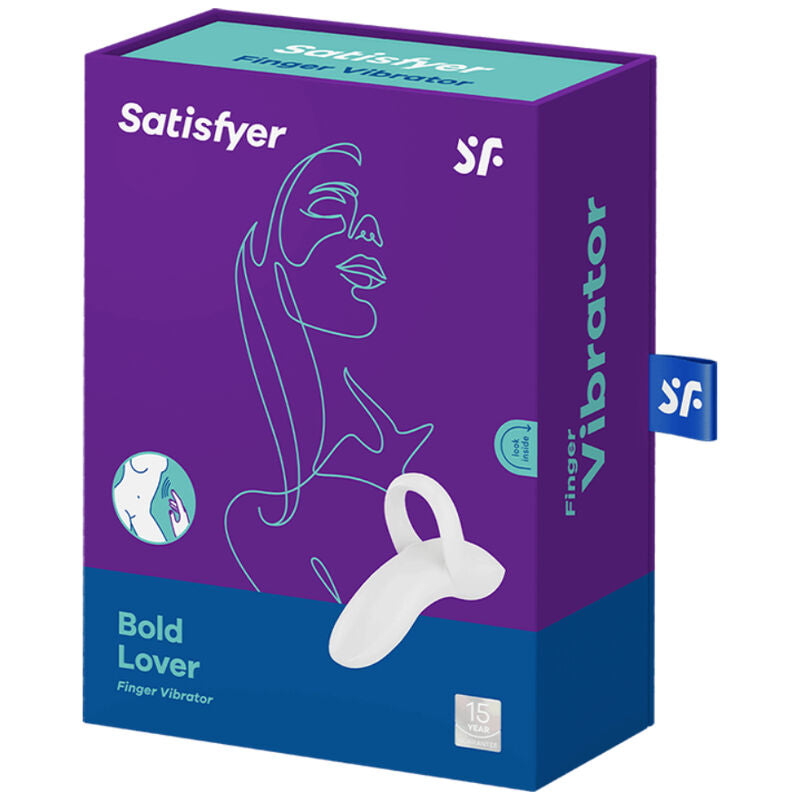 SATISFYER - BOLD LOVER FINGER VIBRATOR WHITE