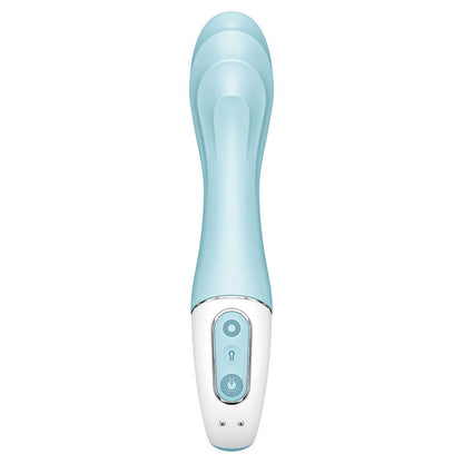 SATISFYER - VIBRATEUR À POMPE À AIR 5+ VIBRATEUR GONFLABLE POUR POINT G APP BLEU