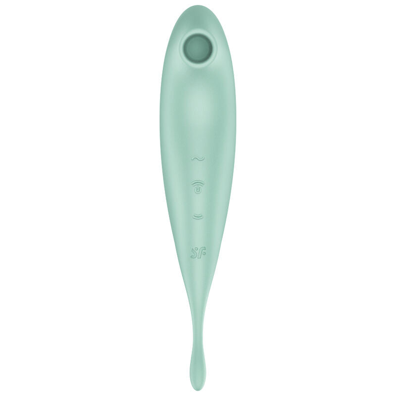 SATISFYER - TWIRLING PRO+ STIMULATEUR ET VIBRATEUR À IMPULSIONS D'AIR APPLICATION ROUGE