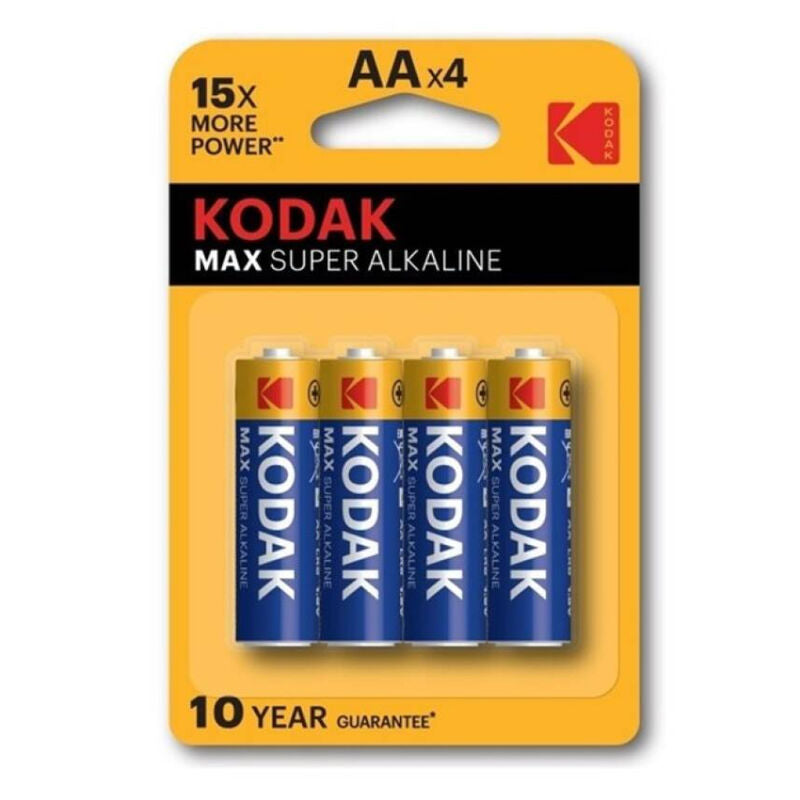 KODAK - MAX PILES ALCALINES AA LR6 BLISTER * 4