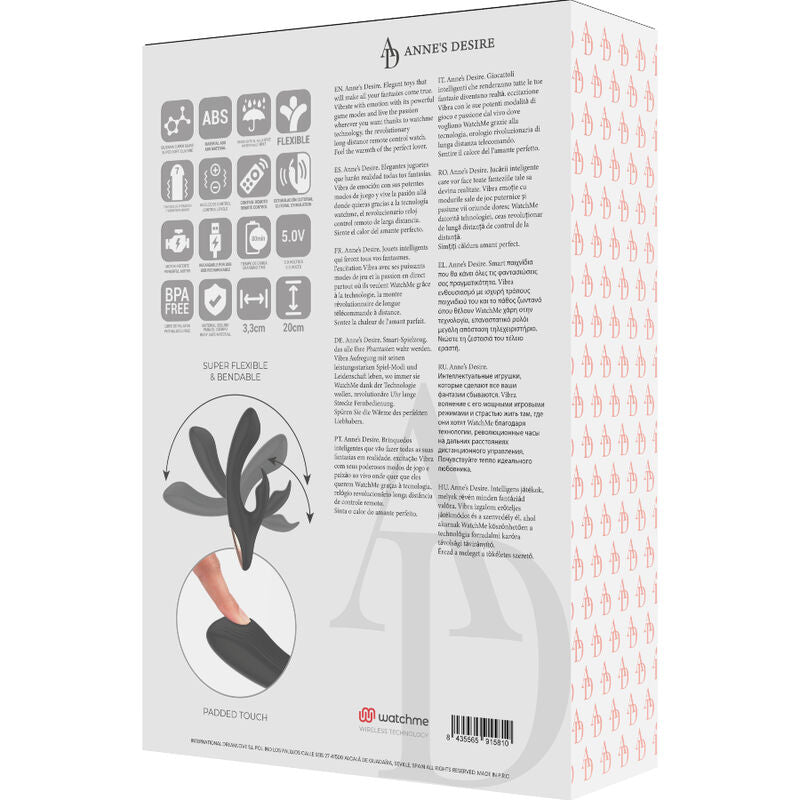 LE DÉSIR D'ANNE - LAPIN TÉLÉCOMMANDÉ WATCHME TECHNOLOGIE NOIR