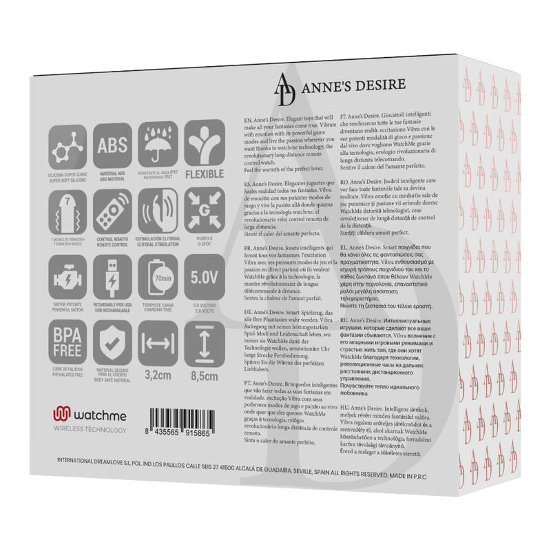 LE DÉSIR D'ANNE - DOUBLE PLAISIR TECHNOLOGIE WATCHME NOIR/OR