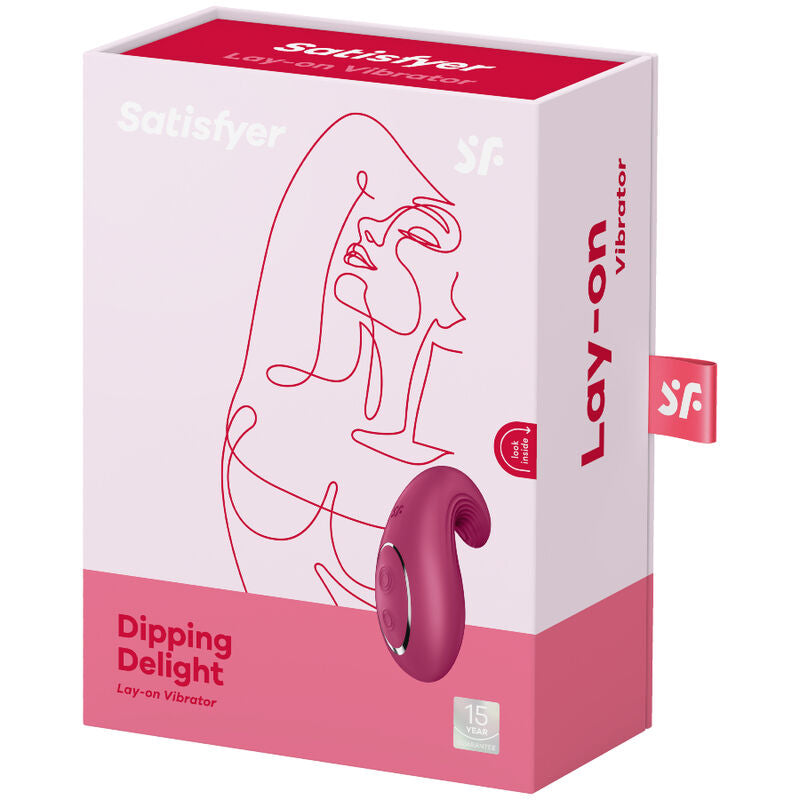 SATISFYER - VIBRADOR DIPPING DELIGHT AZUL