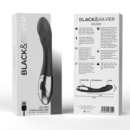 BLACK&amp;SILVER - VIBRADOR ESTIMULANTE KILIAN