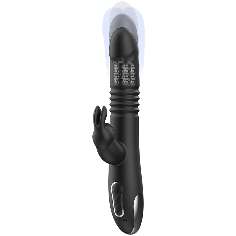 BLACK&amp;SILVER - VIBRADOR ESTIMULANTE KENJI COMPATIBLE CON LA TECNOLOGÍA INALÁMBRICA WATCHME