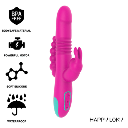 HAPPY LOKY - DONALD TRIPLE STIMULATION : ANAL, POINT G ET CLITORISÉ COMPATIBLE AVEC LA TECHNOLOGIE SANS FIL WATCHME