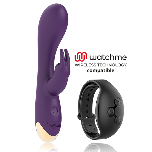 TREASURE - VIBRATEUR LAURENCE RABBIT WATCHME COMPATIBLE AVEC LA TECHNOLOGIE SANS FIL