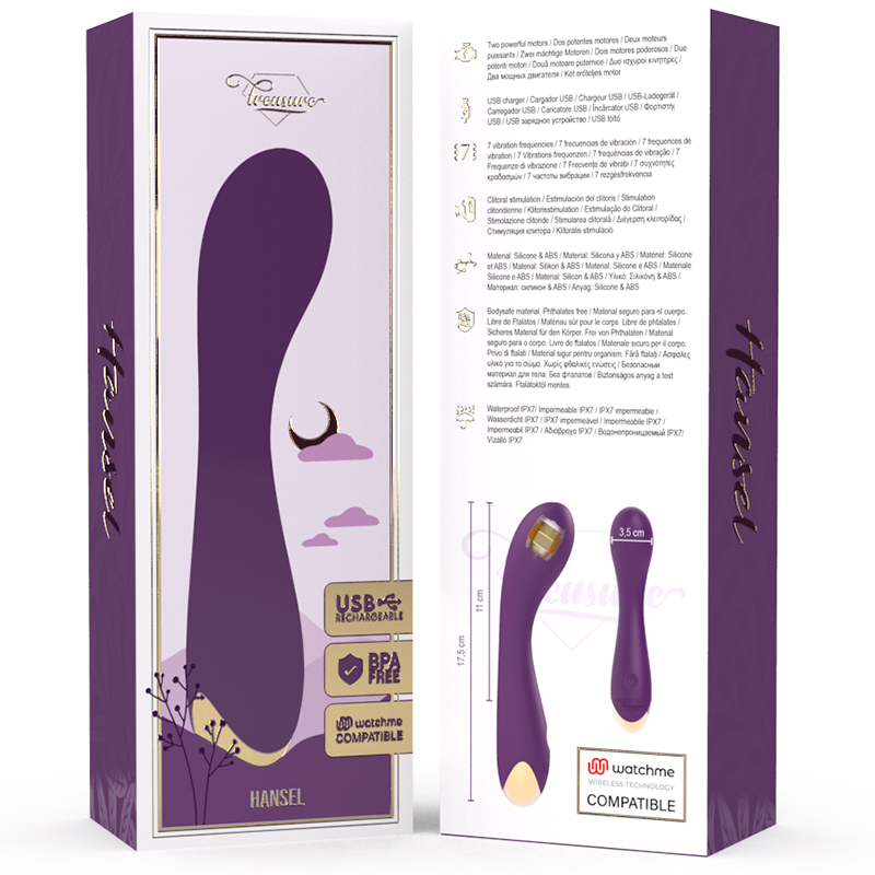 TREASURE - HANSEL G-SPOT VIBRATOR WATCHME WIRELESS TECHNOLOGY COMPATIBLE