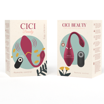 CICI BEAUTY - ŒUF VIBRATEUR EN SILICONE DE QUALITÉ SUPÉRIEURE AVEC TÉLÉCOMMANDE