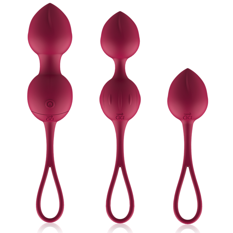 CICI BEAUTY - 3 BOULES DE KEGEL VIBRATOIRES EN SILICONE DE QUALITÉ SUPÉRIEURE AVEC TÉLÉCOMMANDE