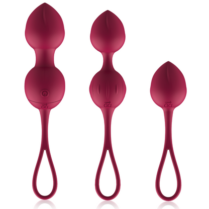 CICI BEAUTY - 3 BOULES DE KEGEL VIBRATOIRES EN SILICONE DE QUALITÉ SUPÉRIEURE AVEC TÉLÉCOMMANDE