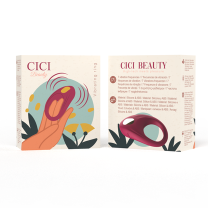 CICI BEAUTY - ANILLO VIBRADOR DE SILICONA PREMIUM