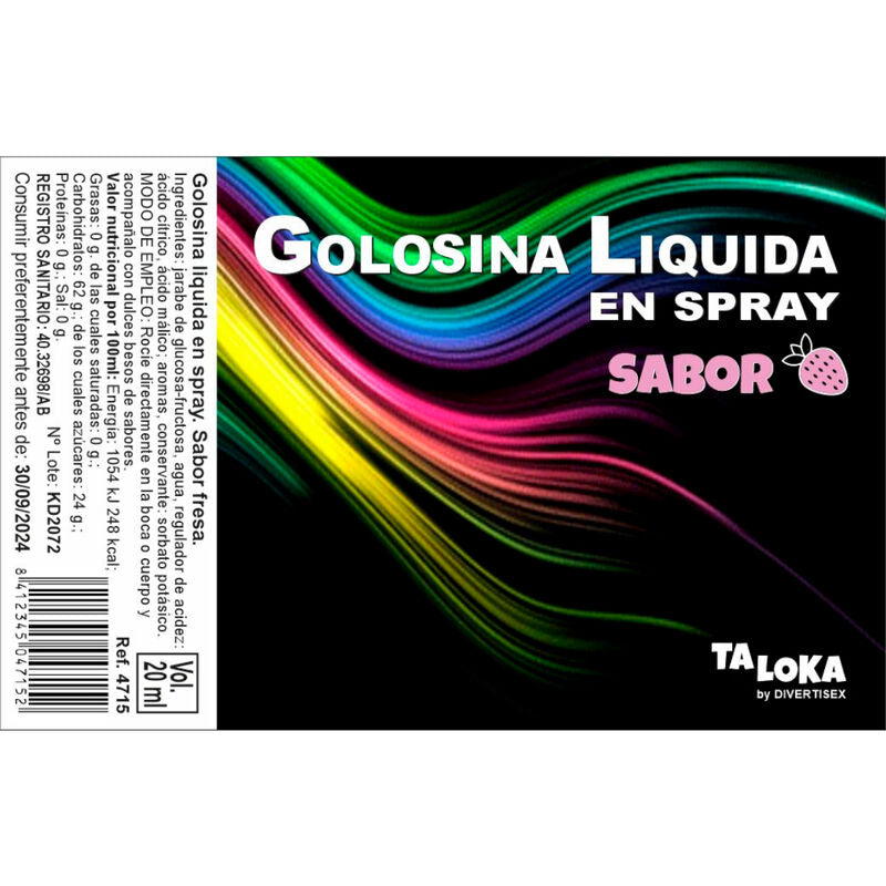 TALOKA - SPRAY LIQUIDE DE BONBONS AUX FRAISE