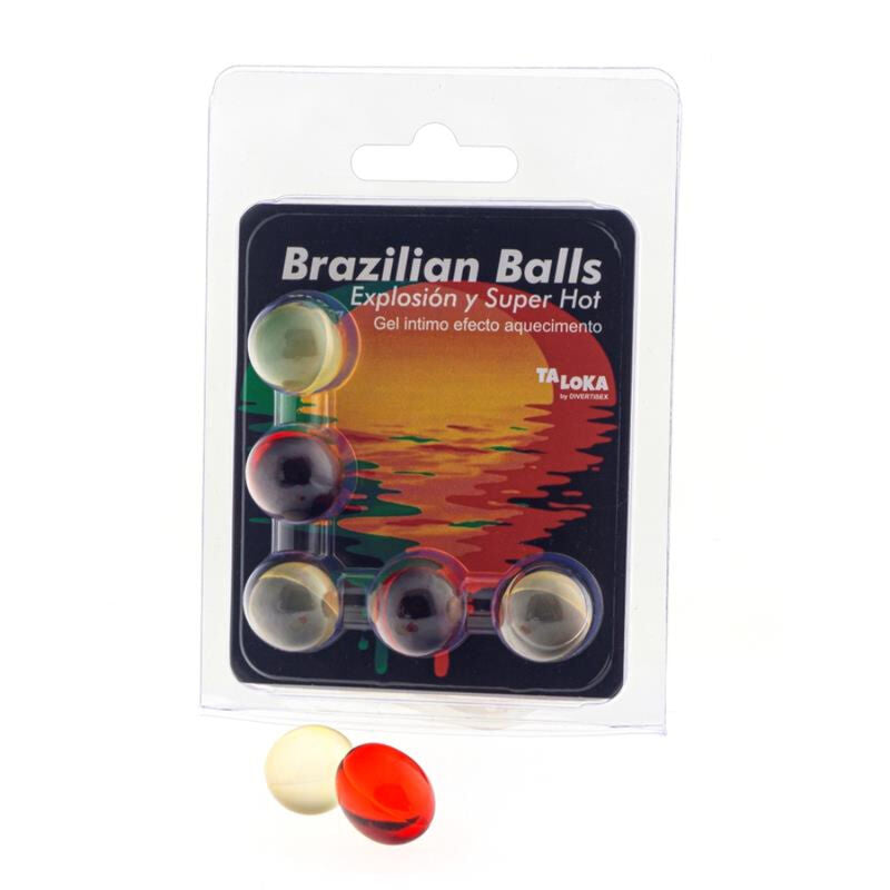 TALOKA - 5 BOULES BRÉSILIENNES EFFET SUPER CHAUD GEL EXCITANT