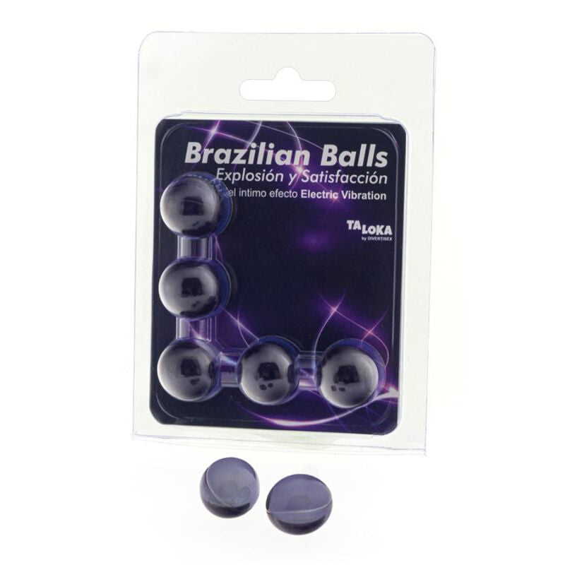 TALOKA - 5 BOULES BRÉSILIENNES EFFET VIBRANT ÉLECTRIQUE GEL EXCITANT