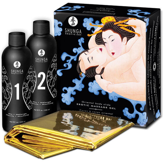 SHUNGA - GEL DE MASSAGE EROTIQUE CORPS A CORPS ORIENTAL AUX FRUITS EXOTIQUES 