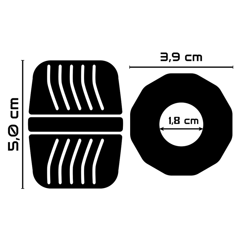 POWERING - ANNEAU PÉNIS SUPER FLEXIBLE ET RÉSISTANT 5 CM PR11 TRANSPARENT