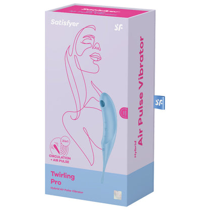 SATISFYER - STIMULATEUR ET VIBRATEUR À IMPULSIONS D'AIR TWIRLING PRO ROUGE