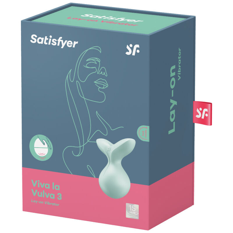 SATISFYER - VIVA LA VULVA 3 LAY-ON VIBRATOR VIOLET