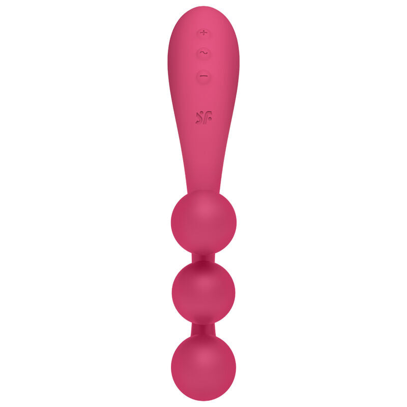 SATISFYER - TRI BALL 1 MULTI VIBRADOR ROJO