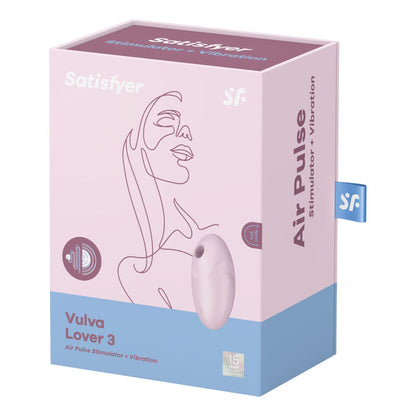 SATISFYER - VULVA LOVER 3 STIMULATEUR ET VIBRATEUR À IMPULSIONS D'AIR NOIR