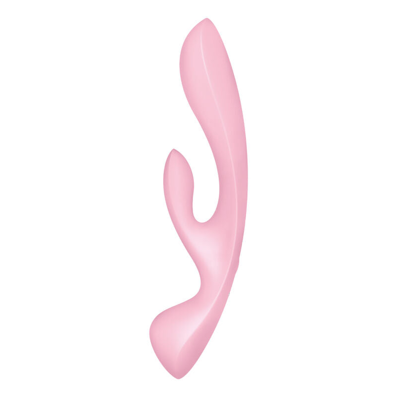 SATISFYER - VIBRATION HYBRIDE TRIPLE OH ROSE