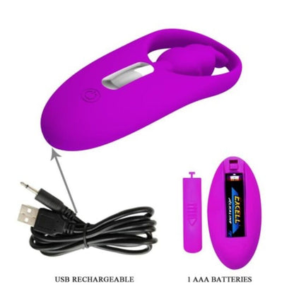 PRETTY LOVE - WILD RABBIT STIMULATOR FOR PANTIES WITH REMOTE CONTROL LILAC