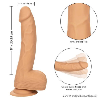 CALEXOTICS - CLOUS SILICONE 20,32 CM PEAU