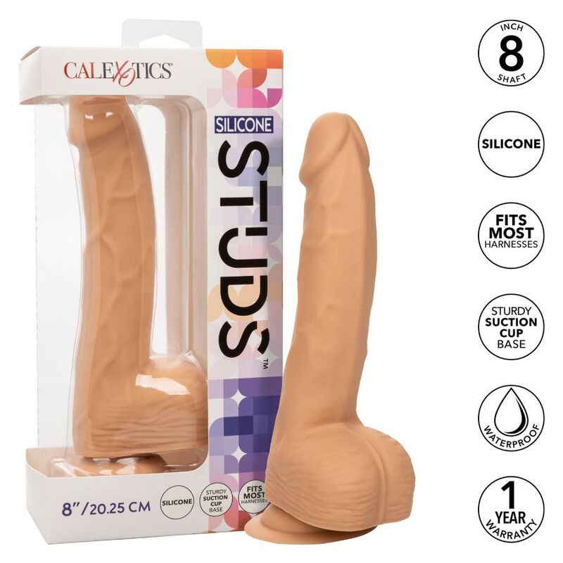 CALEXOTICS - CLOUS SILICONE 20,32 CM PEAU