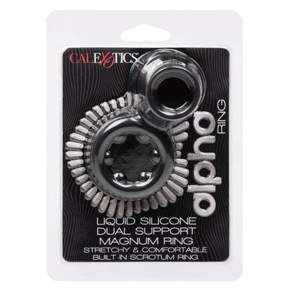 CALEXOTICS - ANILLO ALPHA DUAL MAGNUM NEGRO