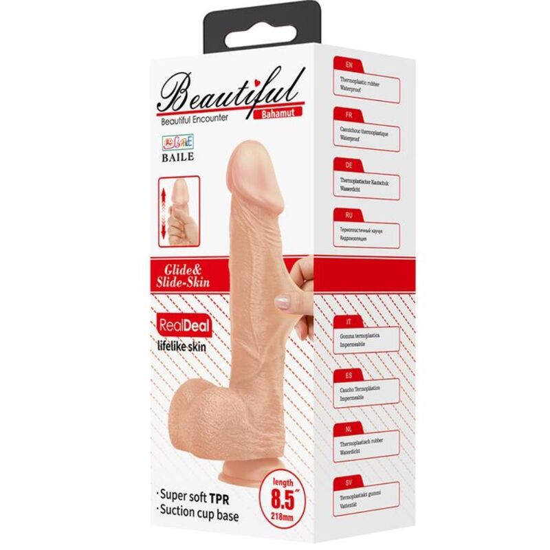 BAILE - BELLE RENCONTRE BAHAMUT GODE RÉALISTE FLEXIBLE 21,8 CM NATUREL